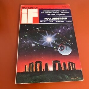Worlds of IF Science Fiction December 1974 Poul Anderson Rick Sternbach Cover